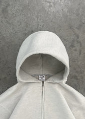 Akembos American Zip-Up Hoodie - Heather Grey