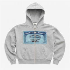 Social Security Zipper Hoodie