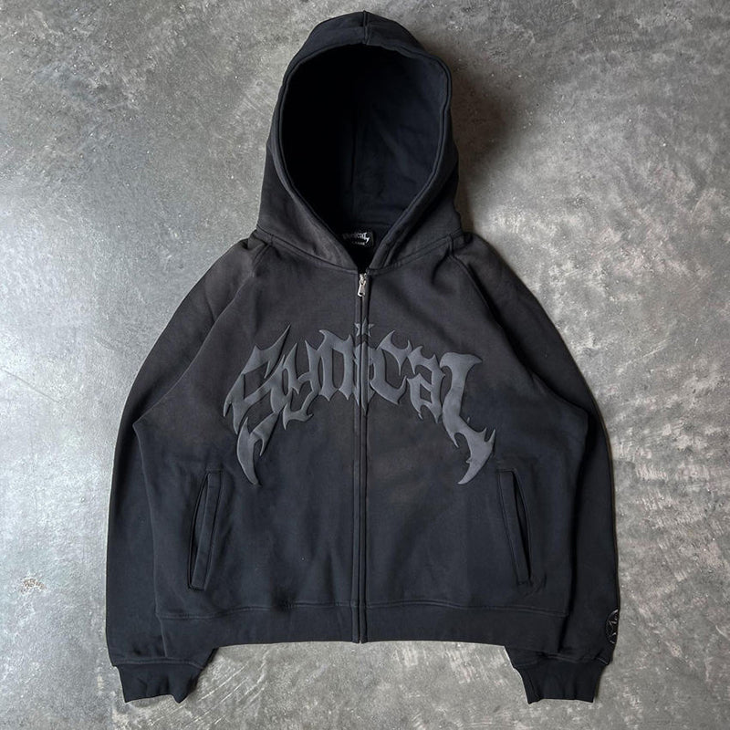 Gothic Zip-Up Hoodie