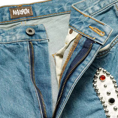 Rhinestone Denim Shorts