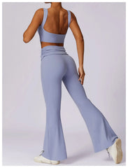 Akembos Yoga Set with Flared Pants