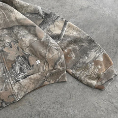 Camouflaged Zippered Hoodie