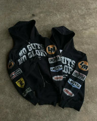 Akembos No Guts No Glory Zippered Hoodie