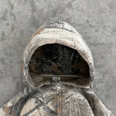 Camouflaged Zippered Hoodie
