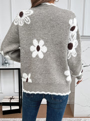 Akembos - Floral Scallop Edge Sweater