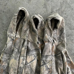 Camouflaged Zippered Hoodie