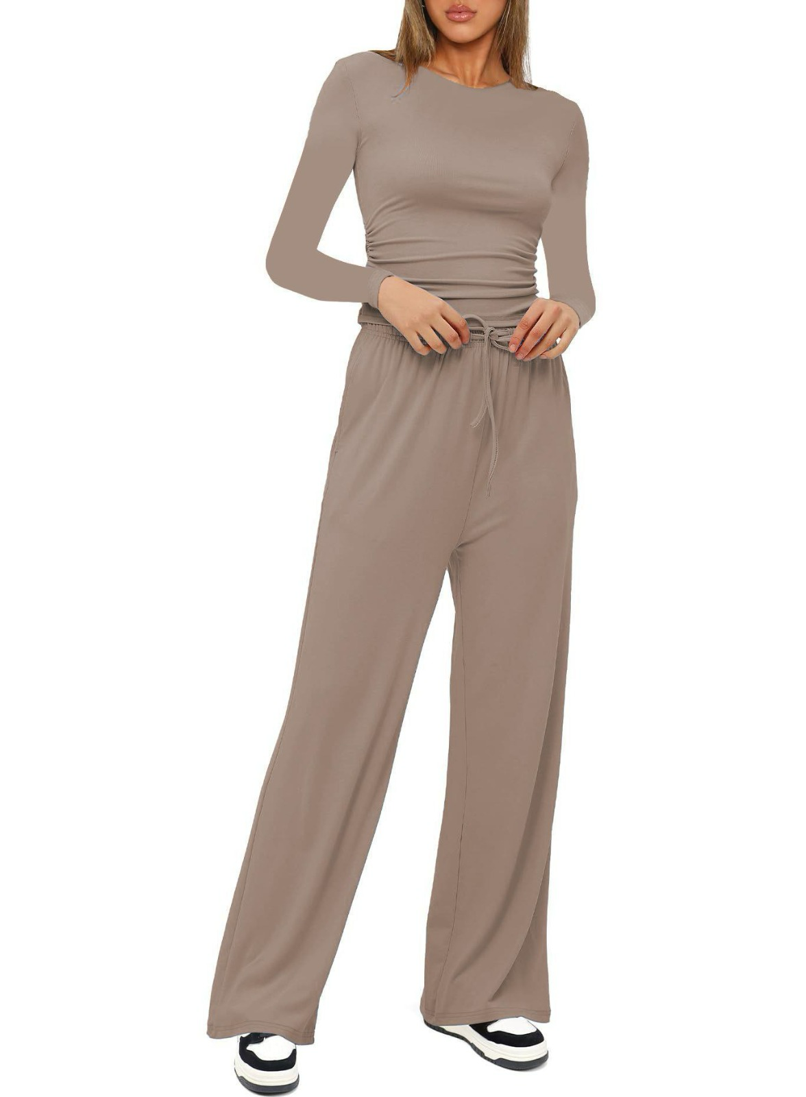 Akembos Women's Loose Tracksuit - Long Sleeve Top & Leg Pants